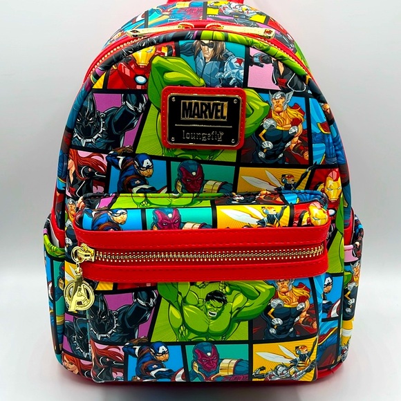 Marvel Loungefly Avengers Backpack - Picture 1 of 8